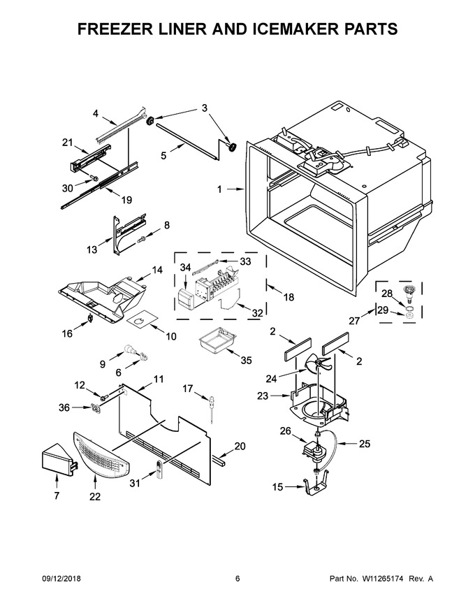 Diagram for WRFA35SWHZ01