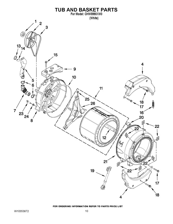 Diagram for CHW8990XW0