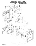 Diagram for 12 - Dispenser And Front Parts