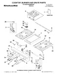 Diagram for 01 - Cooktop, Burner And Grate Parts