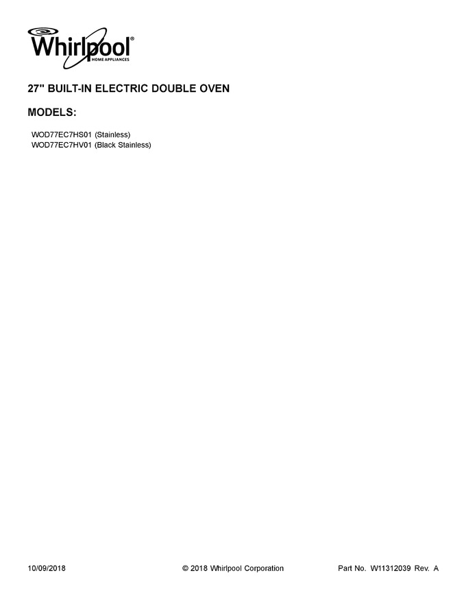 Diagram for WOD77EC7HV01