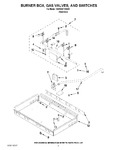 Diagram for 02 - Burner Box, Gas Valves, And Switches