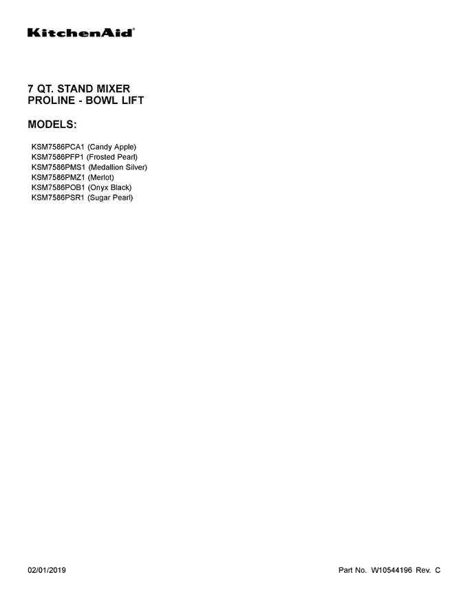 Diagram for KSM7586PMZ1