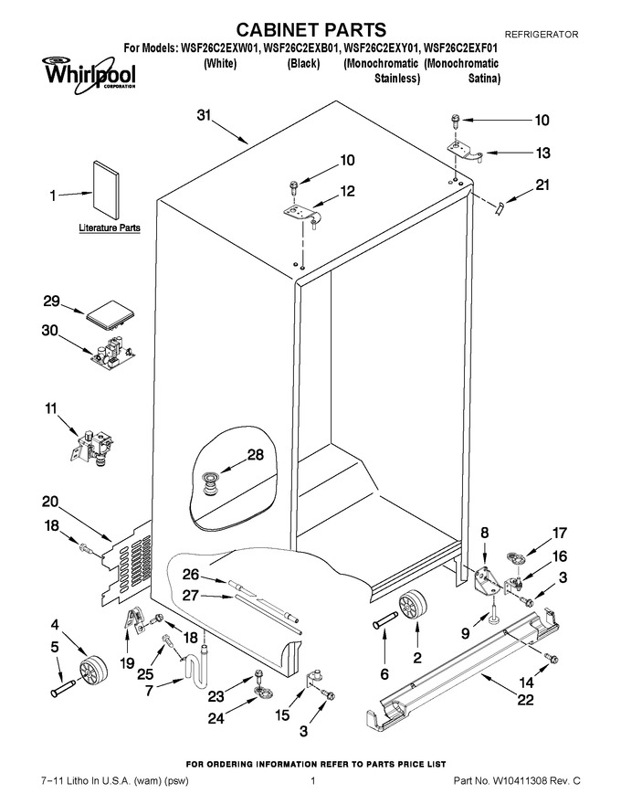 Diagram for WSF26C2EXY01