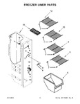 Diagram for 05 - Freezer Liner Parts