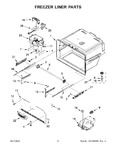 Diagram for 04 - Freezer Liner Parts