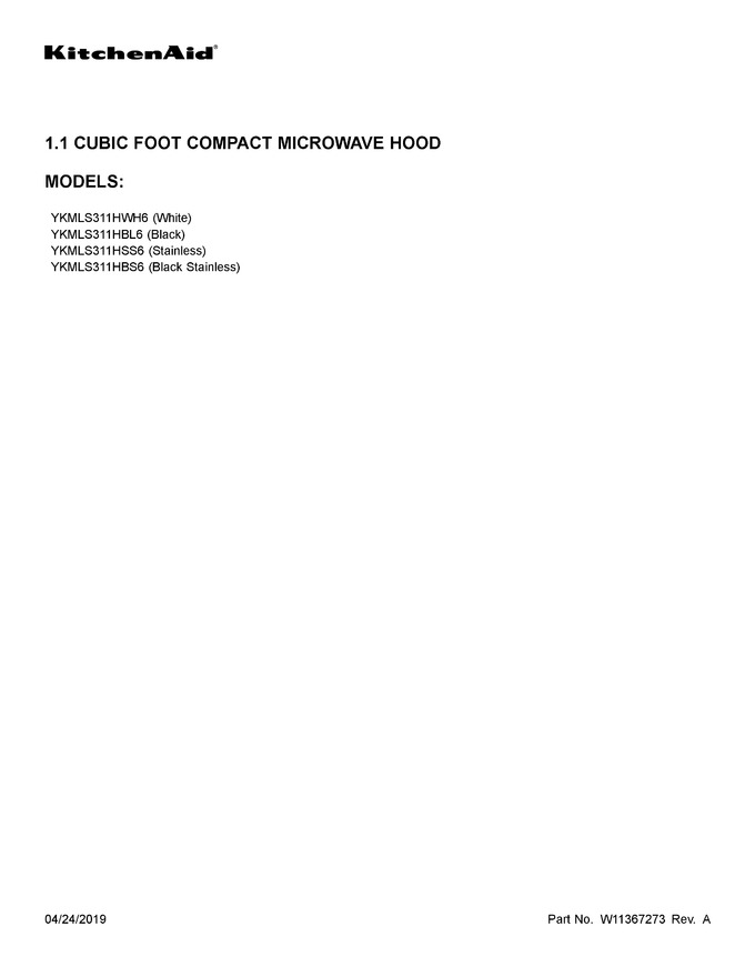 Diagram for YKMLS311HSS6