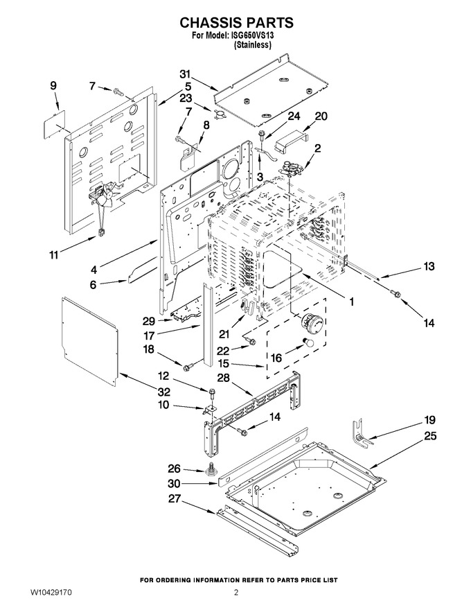 Diagram for ISG650VS13