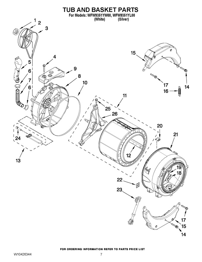Diagram for WFW9351YL00