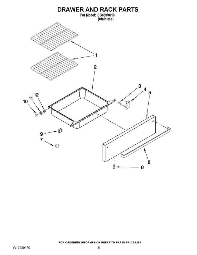 Diagram for ISG650VS13