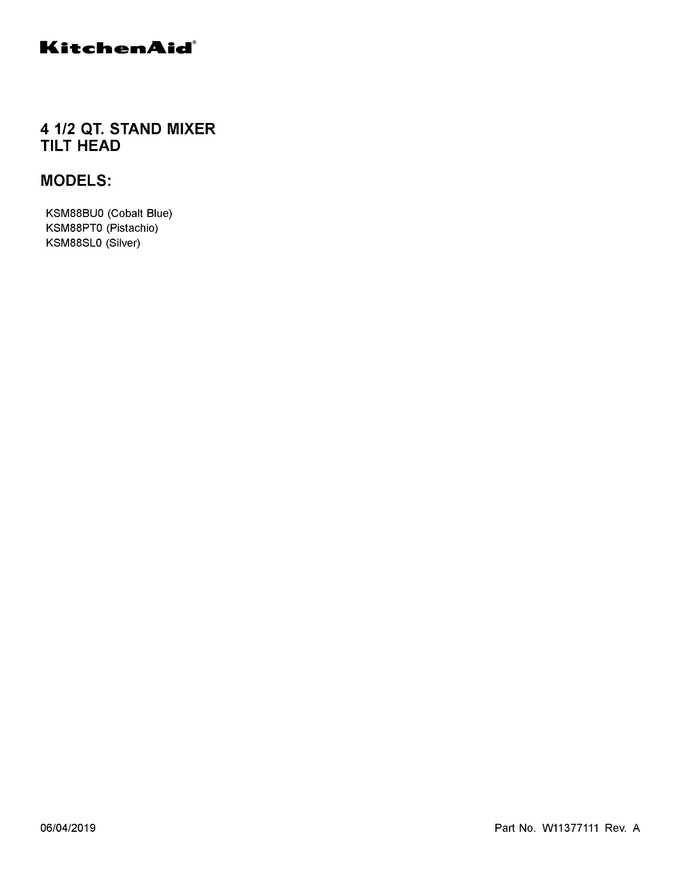 Diagram for KSM88BU0