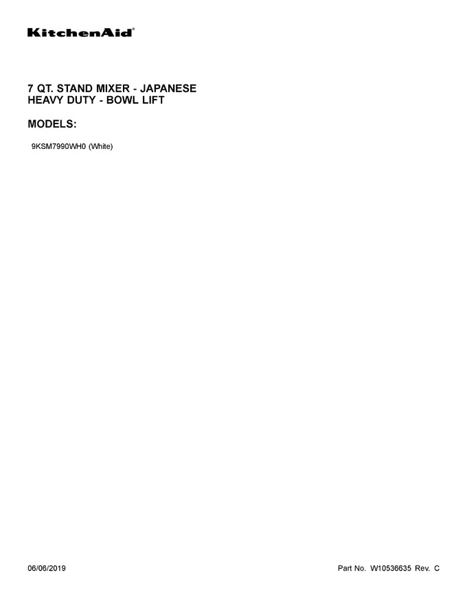 Diagram for 9KSM7990WH0