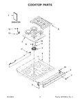 Diagram for 02 - Cooktop Parts