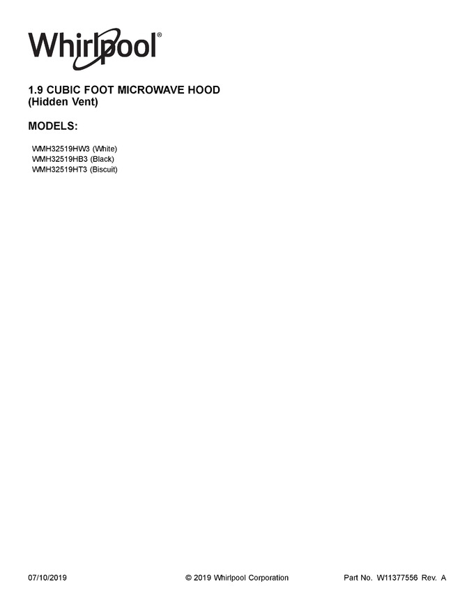 Diagram for WMH32519HT3