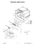 Diagram for 04 - Freezer Liner Parts