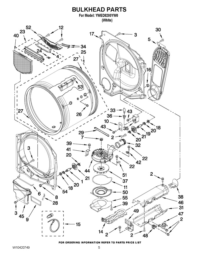 Diagram for YWED8200YW0