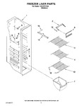 Diagram for 04 - Freezer Liner Parts