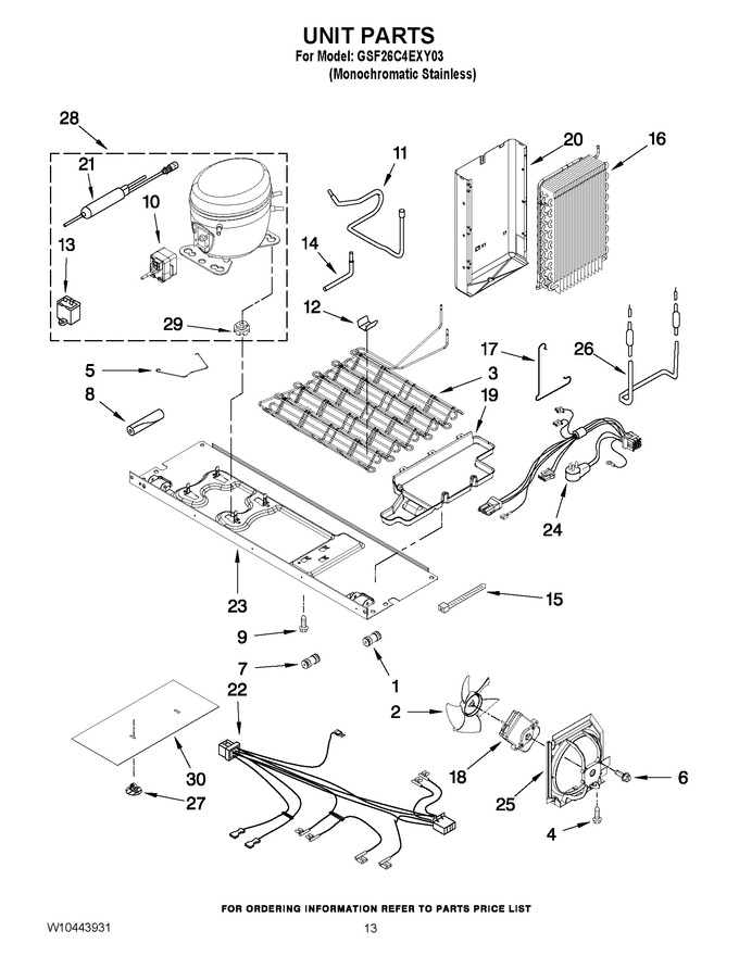 Diagram for GSF26C4EXY03