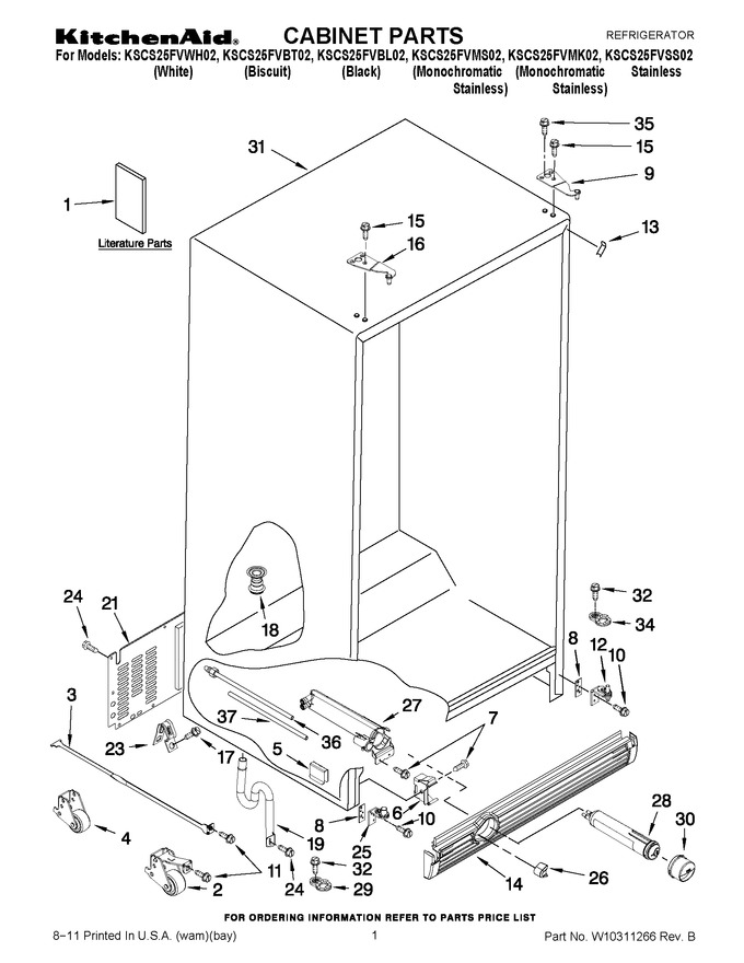 Diagram for KSCS25FVWH02