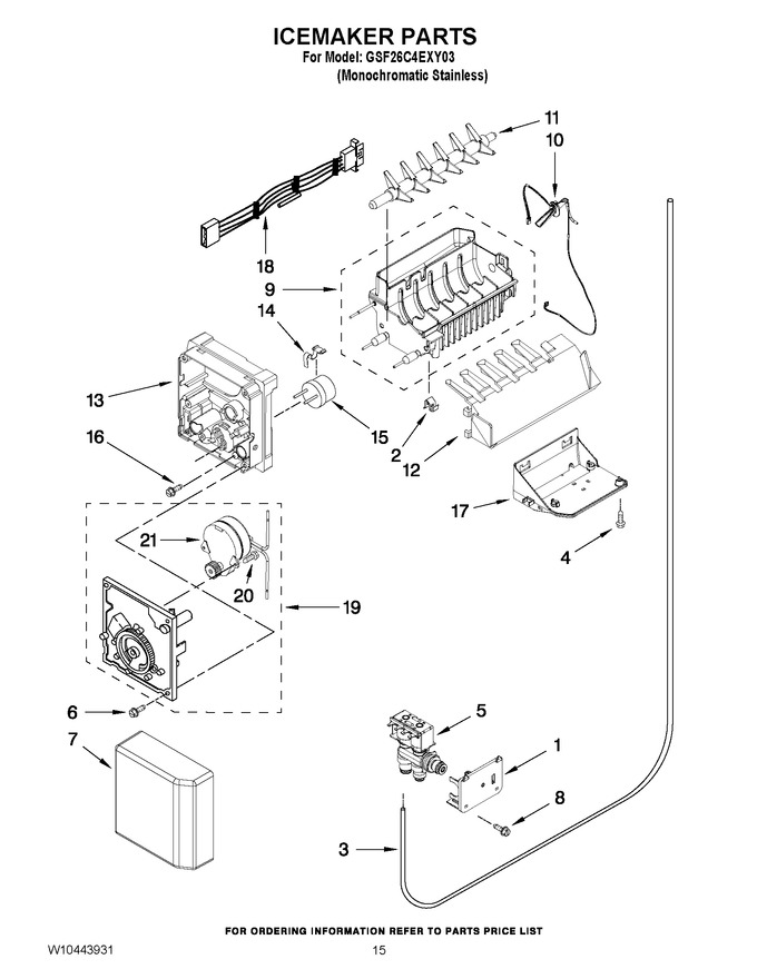 Diagram for GSF26C4EXY03