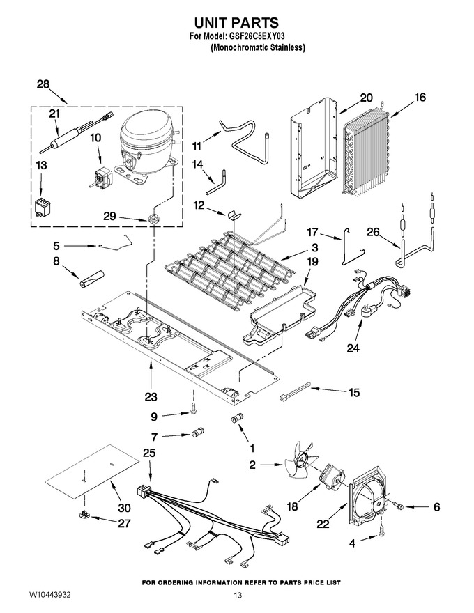 Diagram for GSF26C5EXY03