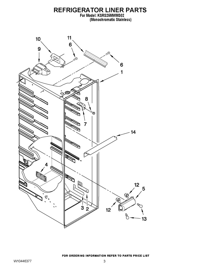 Diagram for KSRS25MWMS02