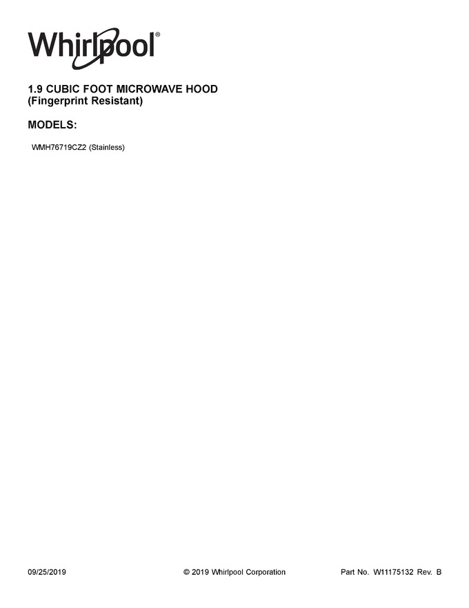 Diagram for WMH76719CZ2