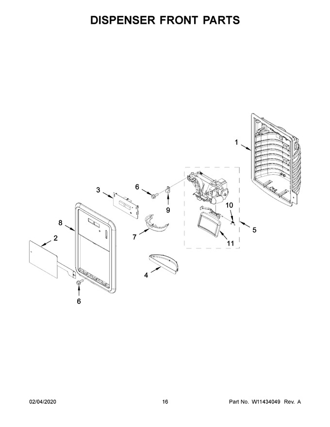 Diagram for WRF550CDHZ03