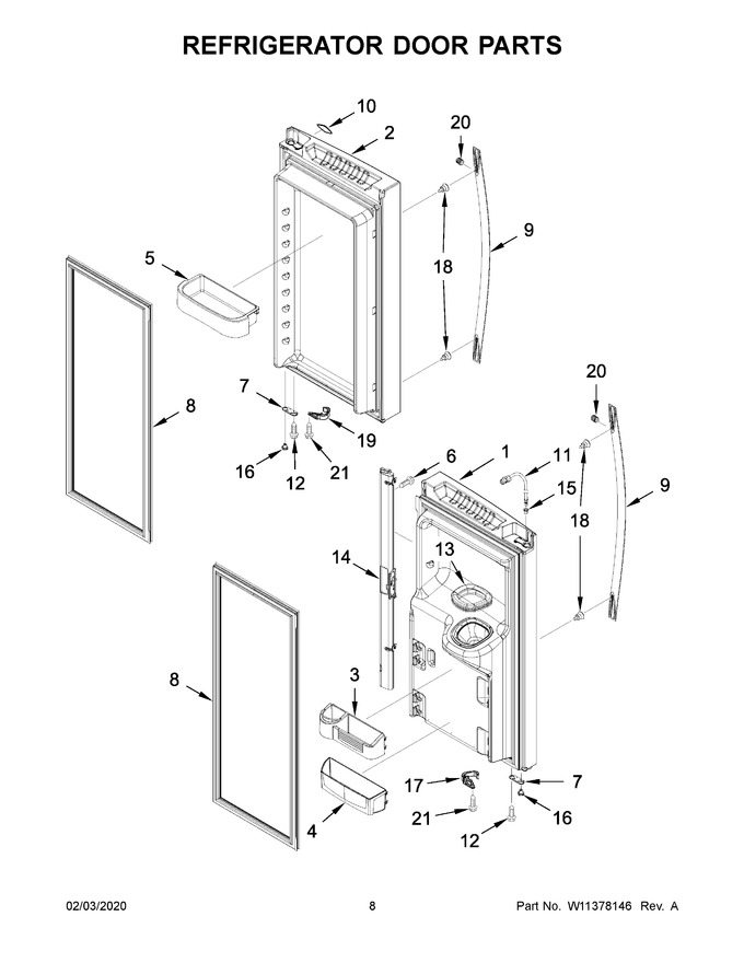 Diagram for WRF555SDFZ11