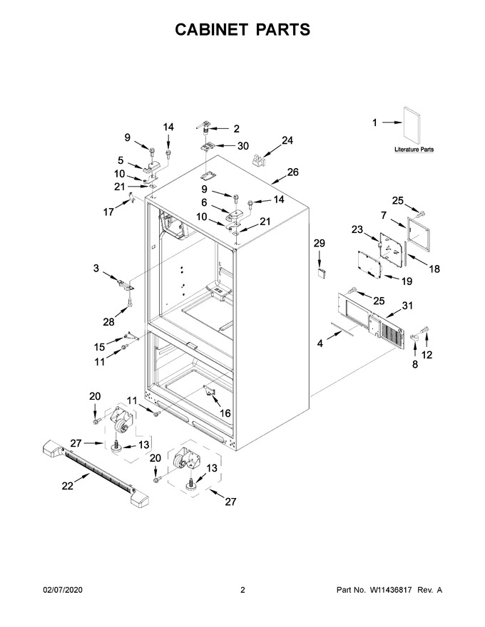 Diagram for WRF555SDHW02