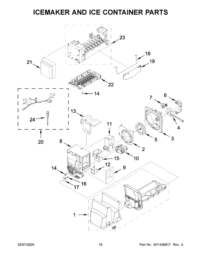 Diagram for WRF555SDHW02