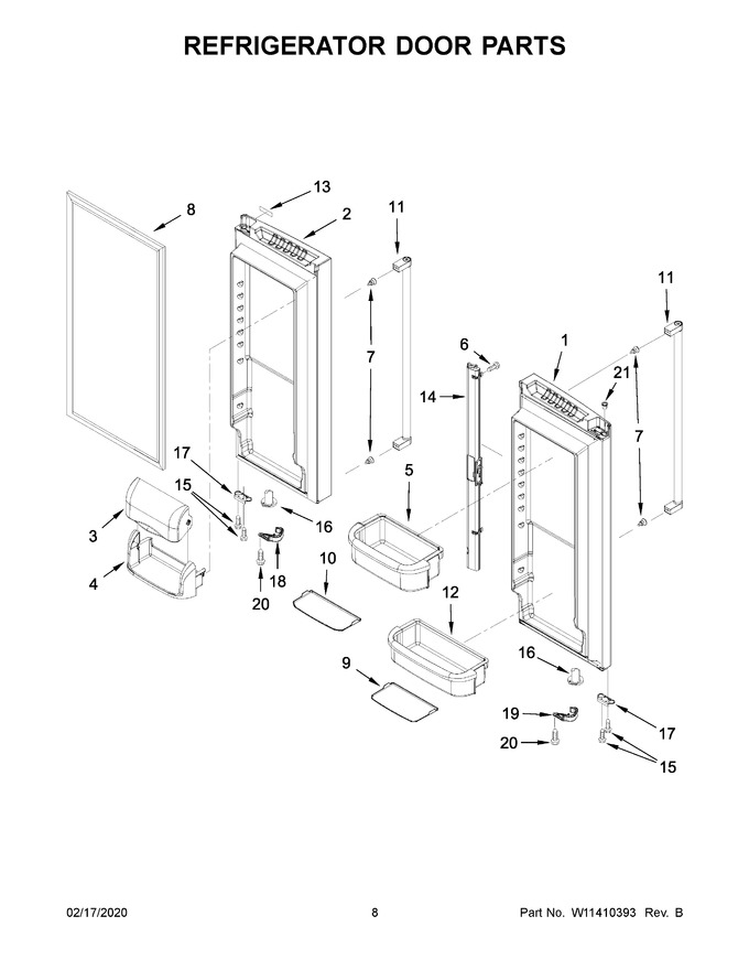 Diagram for KRFF305EWH03