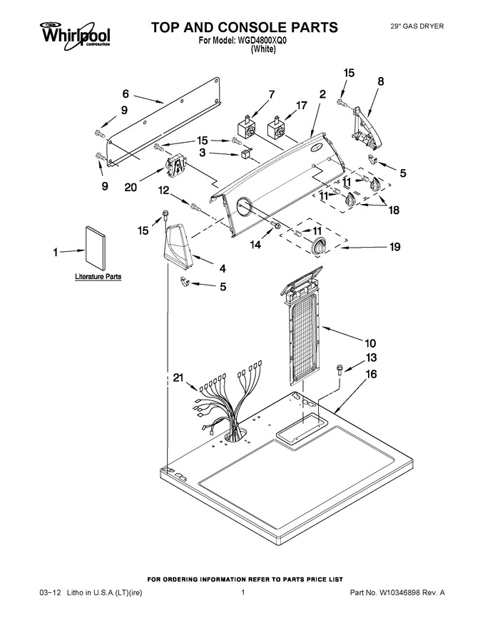 Diagram for WGD4800XQ0