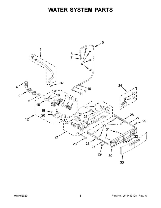 Diagram for WFW5620HW1