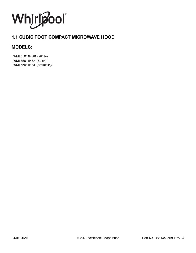 Diagram for WML55011HS4