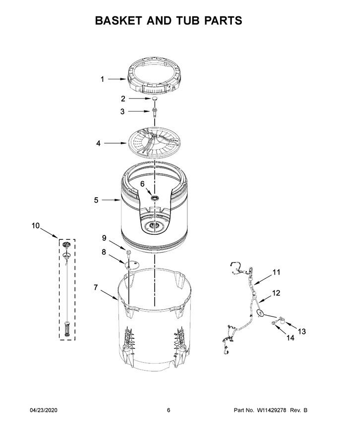 Diagram for WTW7120HW0