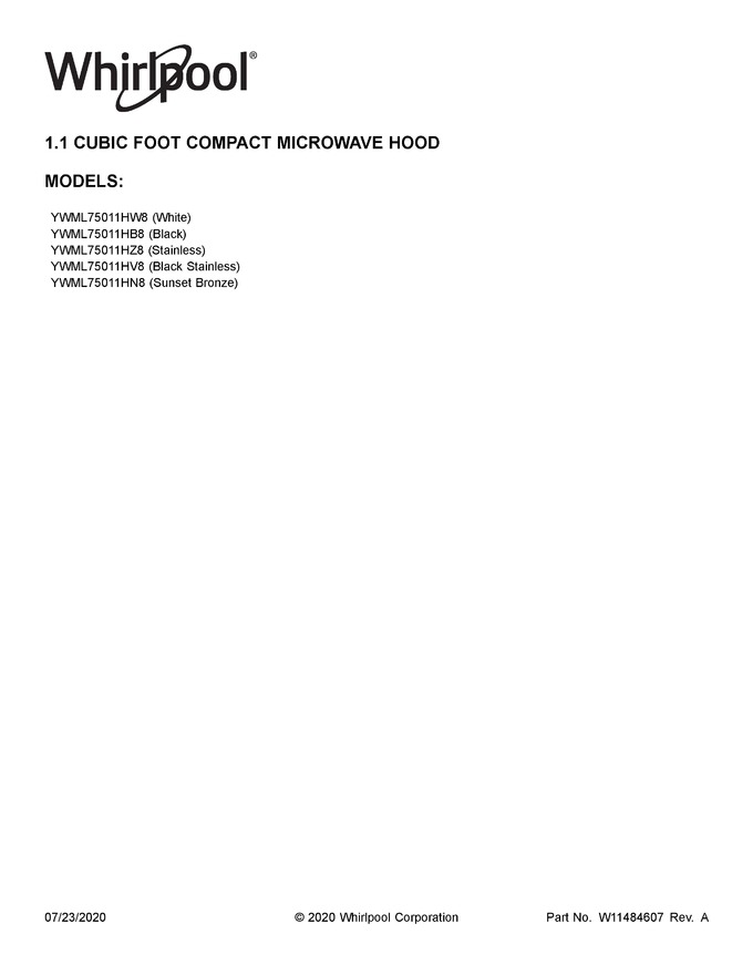 Diagram for YWML75011HN8