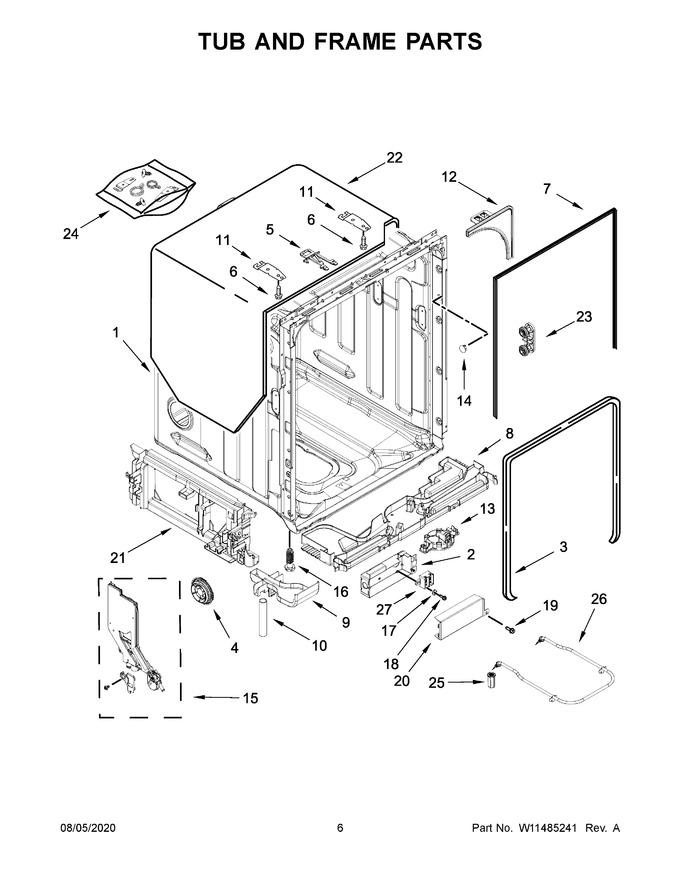 Diagram for KDFE104KWH0
