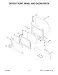 Diagram for 03 - Dryer Front Panel And Door Parts