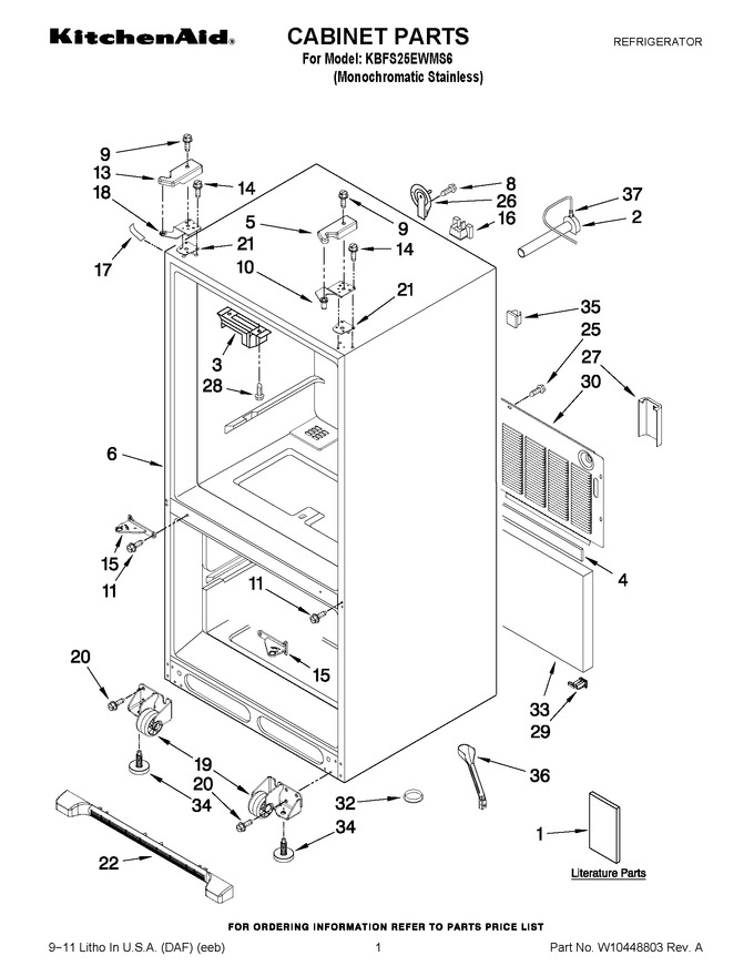 Diagram for KBFS25EWMS6