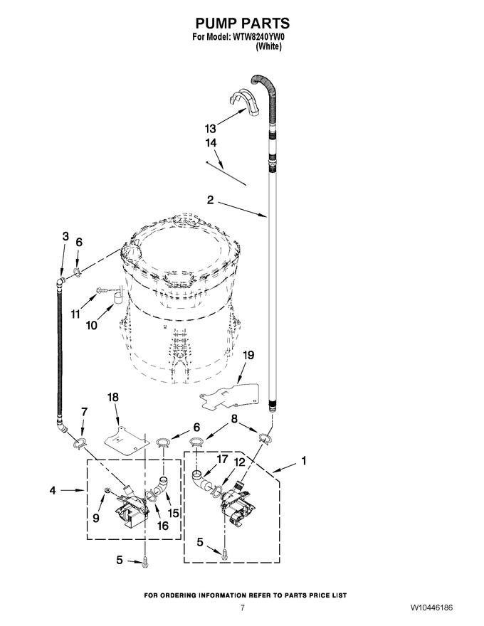 Diagram for WTW8240YW0