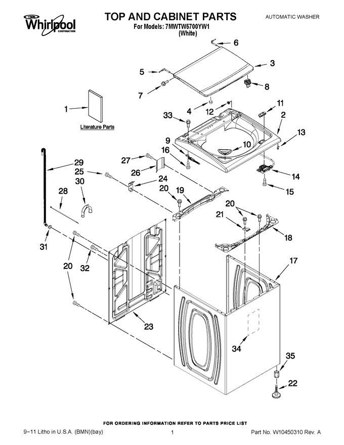 Diagram for 7MWTW5700YW1