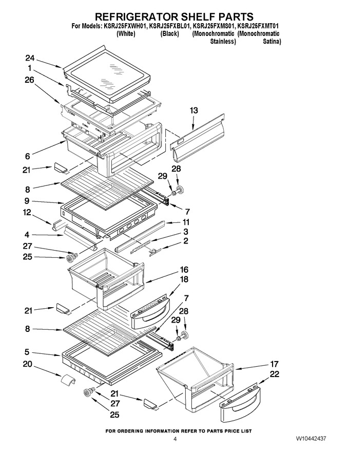 Diagram for KSRJ25FXWH01
