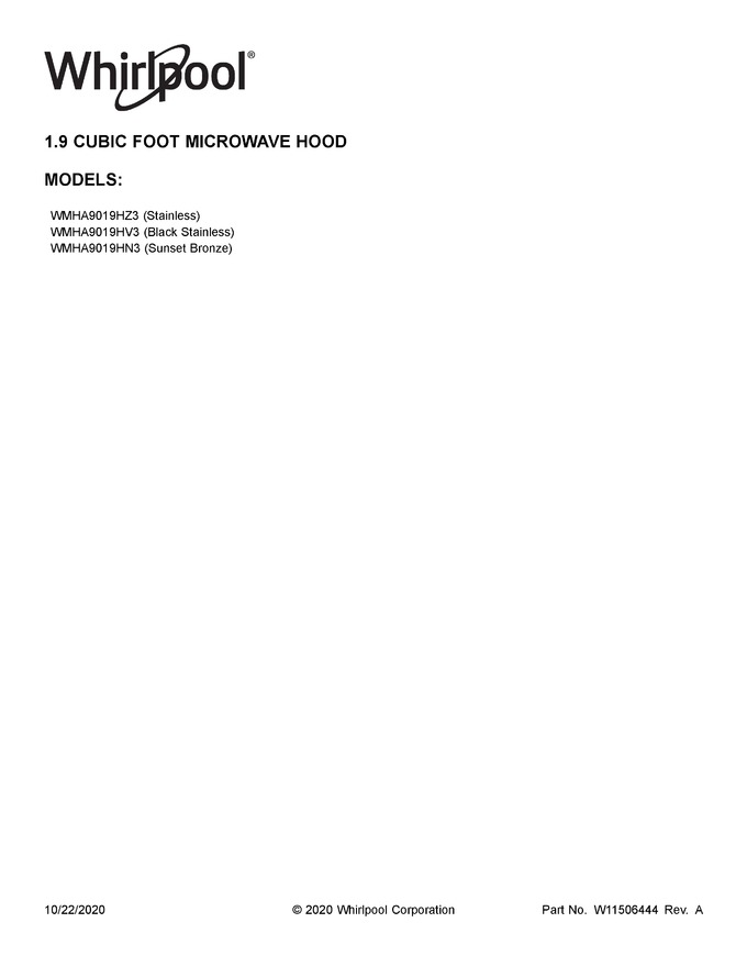 Diagram for WMHA9019HN3