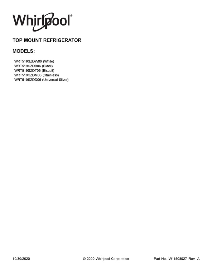 Diagram for WRT519SZDB06