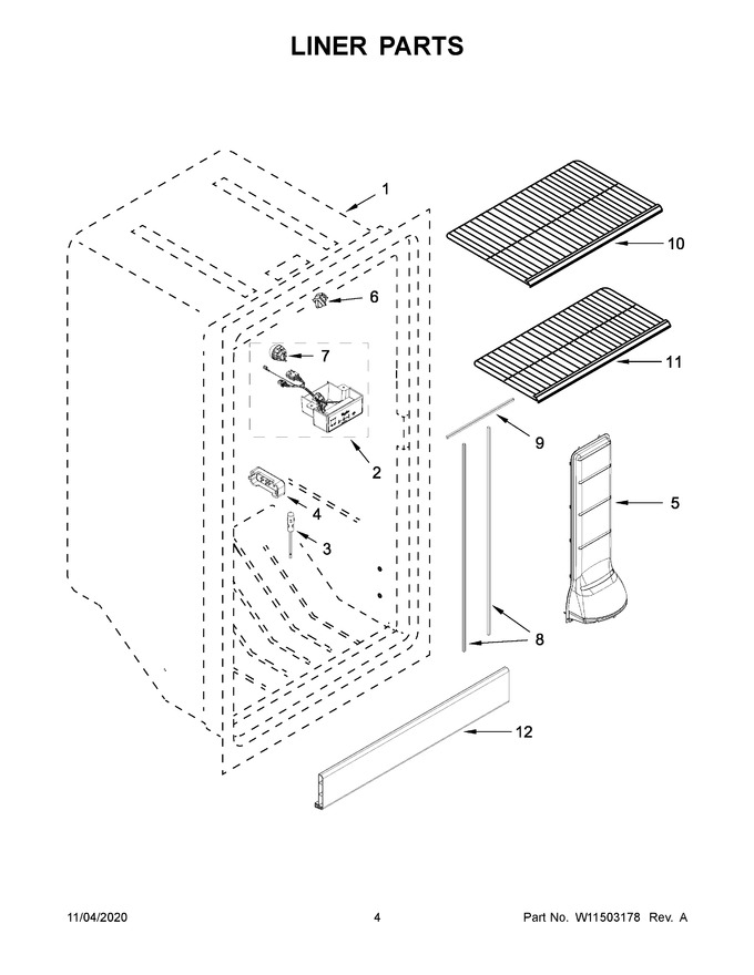 Diagram for WZF34X18DW04