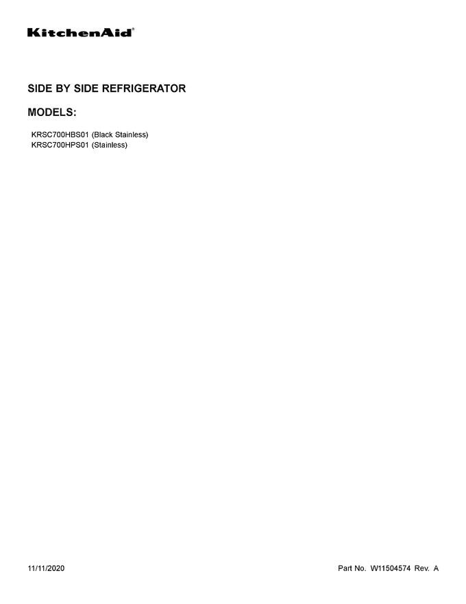 Diagram for KRSC700HPS01