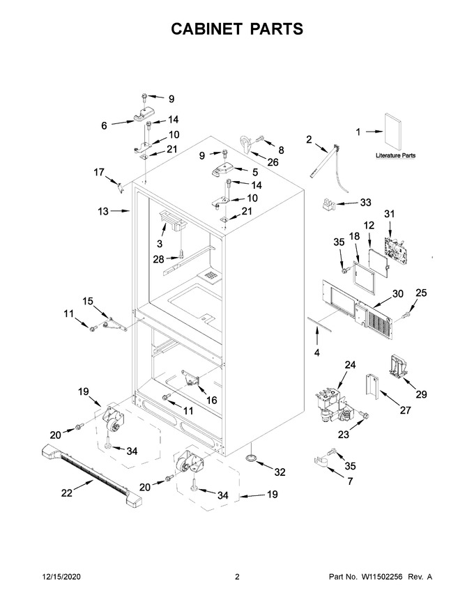 Diagram for KRFF305EWH04