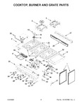 Diagram for 03 - Cooktop, Burner And Grate Parts