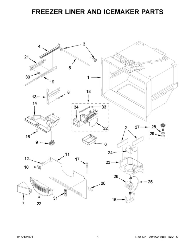 Diagram for WRF540CWHZ04